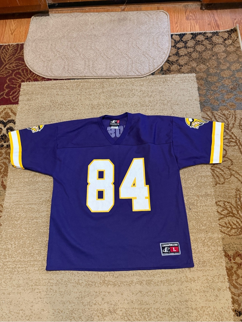 NFL vintage Minnesota Vikings, Randy Moss football jersey size L
